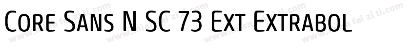 Core Sans N SC 73 Ext Extrabold Ita字体转换